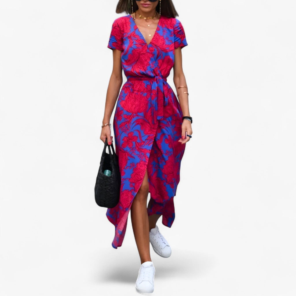 Nery - Elegantes Kleid mit V-Ausschnitt