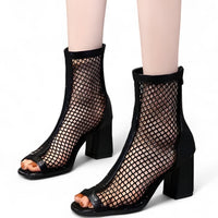 Elena | Sommerschuhe mit atmungsaktivem Plateau aus Netz