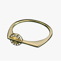 Giselle | Kreative Paarringe aus Silber und Gold mit Diamanten