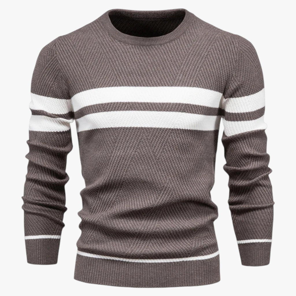Adam | Eleganter Männer-Sommerpulli mit warmem, schlankem Schnitt und floraler Stil