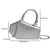 Sarg-Kettenhandtasche - Geräumig und elegant für Halloween-Cosplay