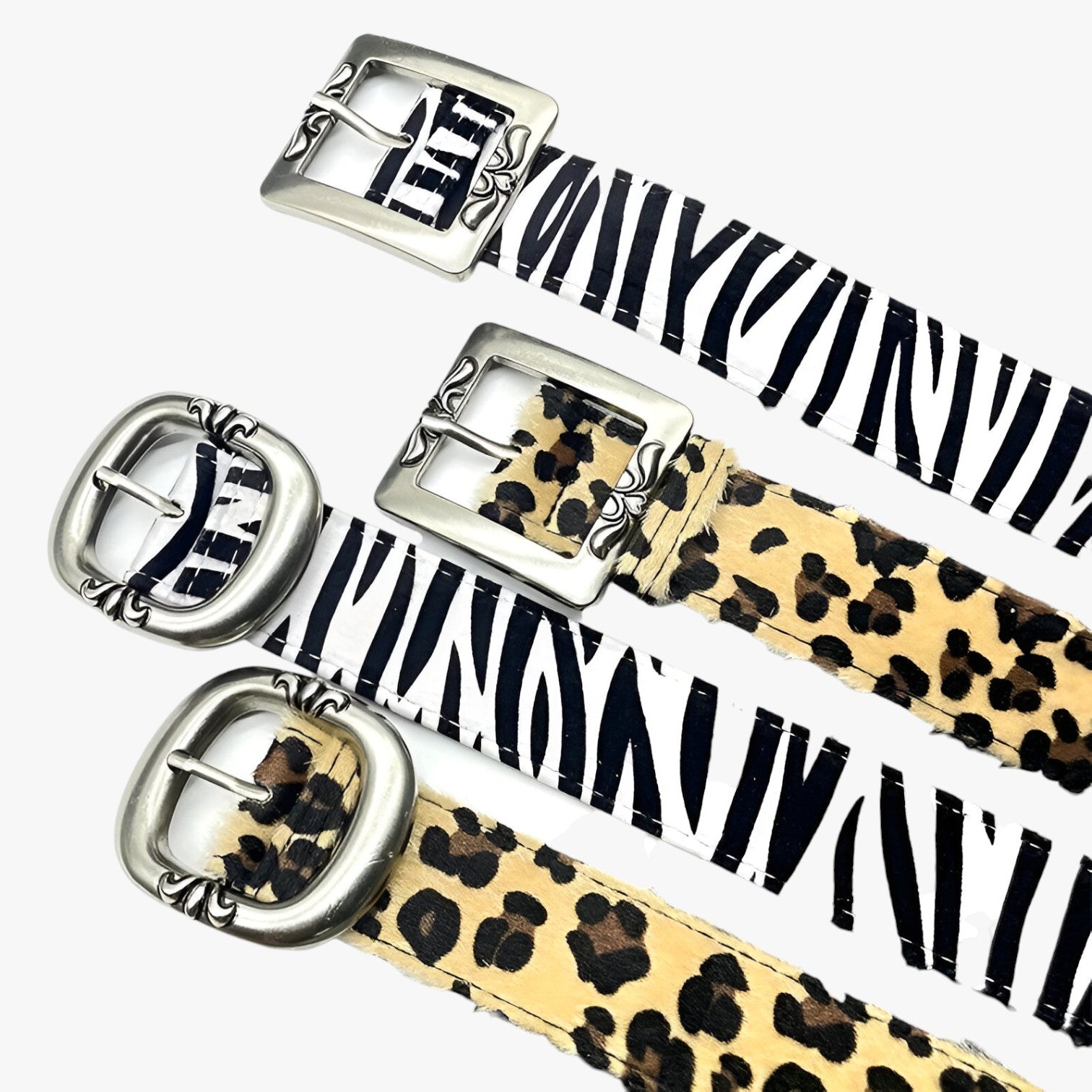 Dakota | Y2K-Leopardengürtel im Punk-Vintage-Stil für Damen