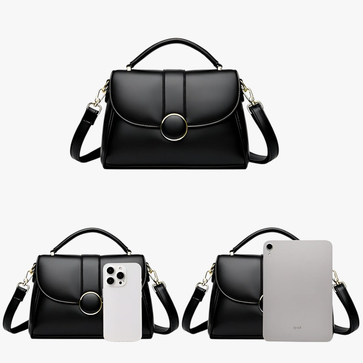 Suzy | Elegante Umhängetasche mit Markensignet