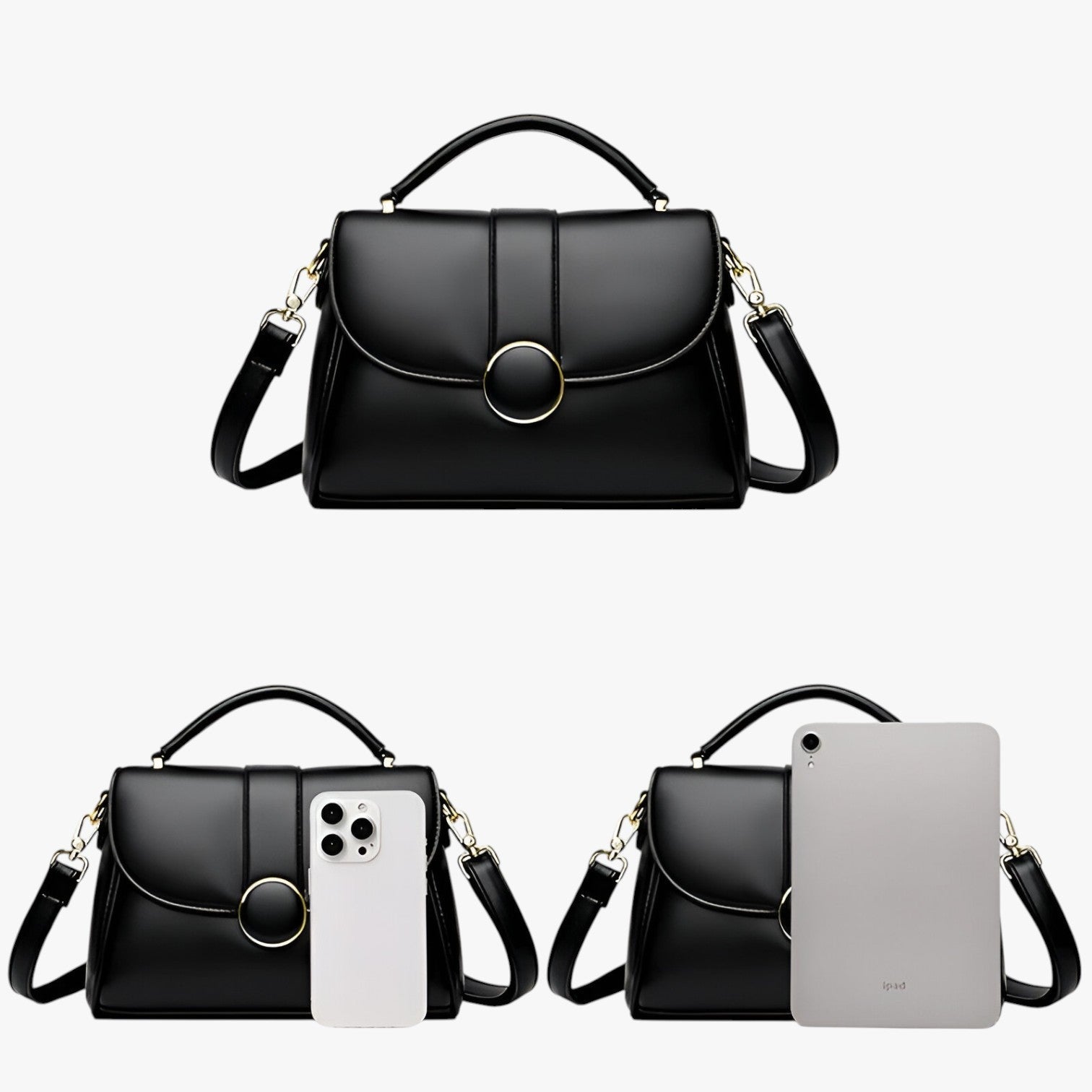 Suzy | Elegante Umhängetasche mit Markensignet