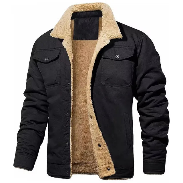 Herren Bomberjacke aus Baumwollfleece – Ewan
