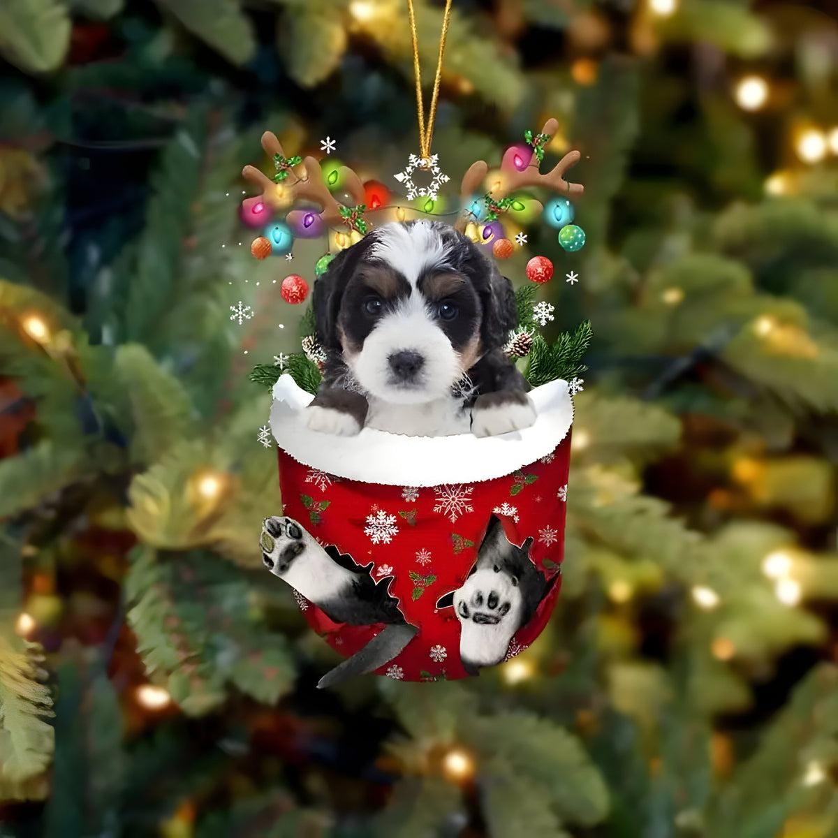 Hübsche Welpen-Dekoration | Weihnachtsbaum-Anhänger Welpe - Festlicher Charme und Geschenk für Hundeliebhaber