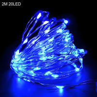 TwinkleLights | LED Lichterschlauch 20LED - Beleuchten Sie Ihre Feste mit dem Weihnachtsmann und Schneeflocken