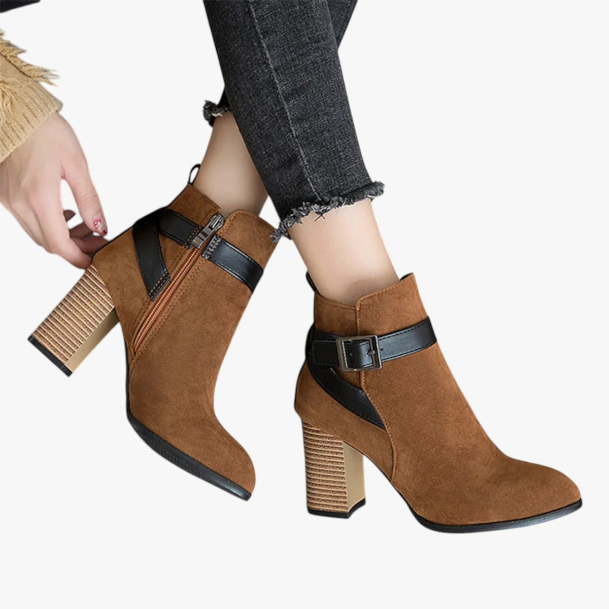 Eberta | Damenhöhere Bügelschuh mit Schnalle – Eleganz und Komfort für Herbst/Winter