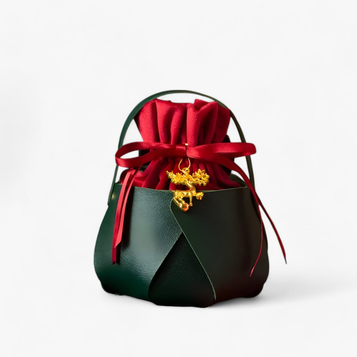 Layla | Juläpple-Tasche - Tragbare Geschenkbox für festliches Verpacken