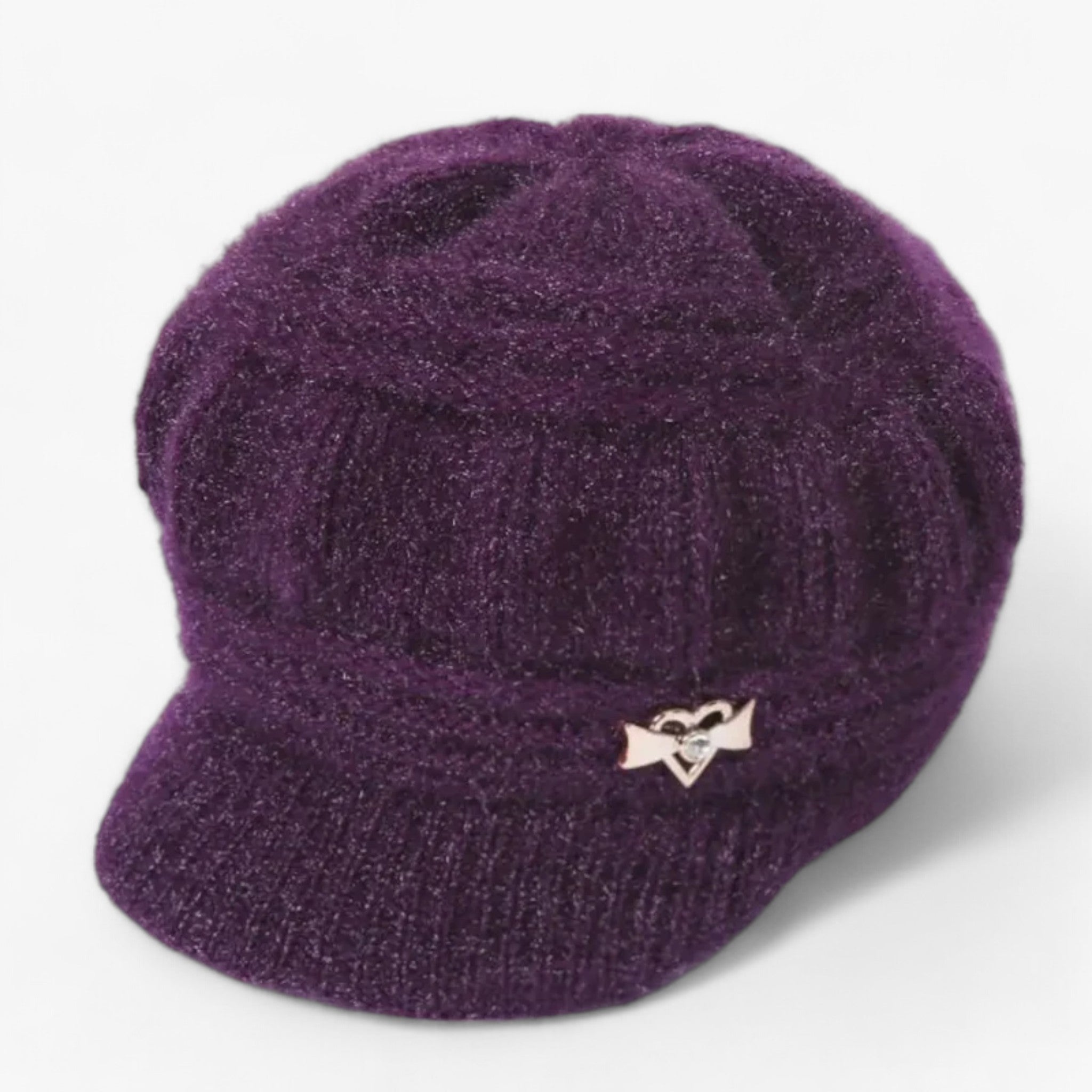 Gestrickte Korallenfleece-Mütze - Doppelte Wärmeisolierung