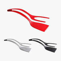 Carson | Silikon-Spatula-Zange 2-in-1 für Eier und Fisch