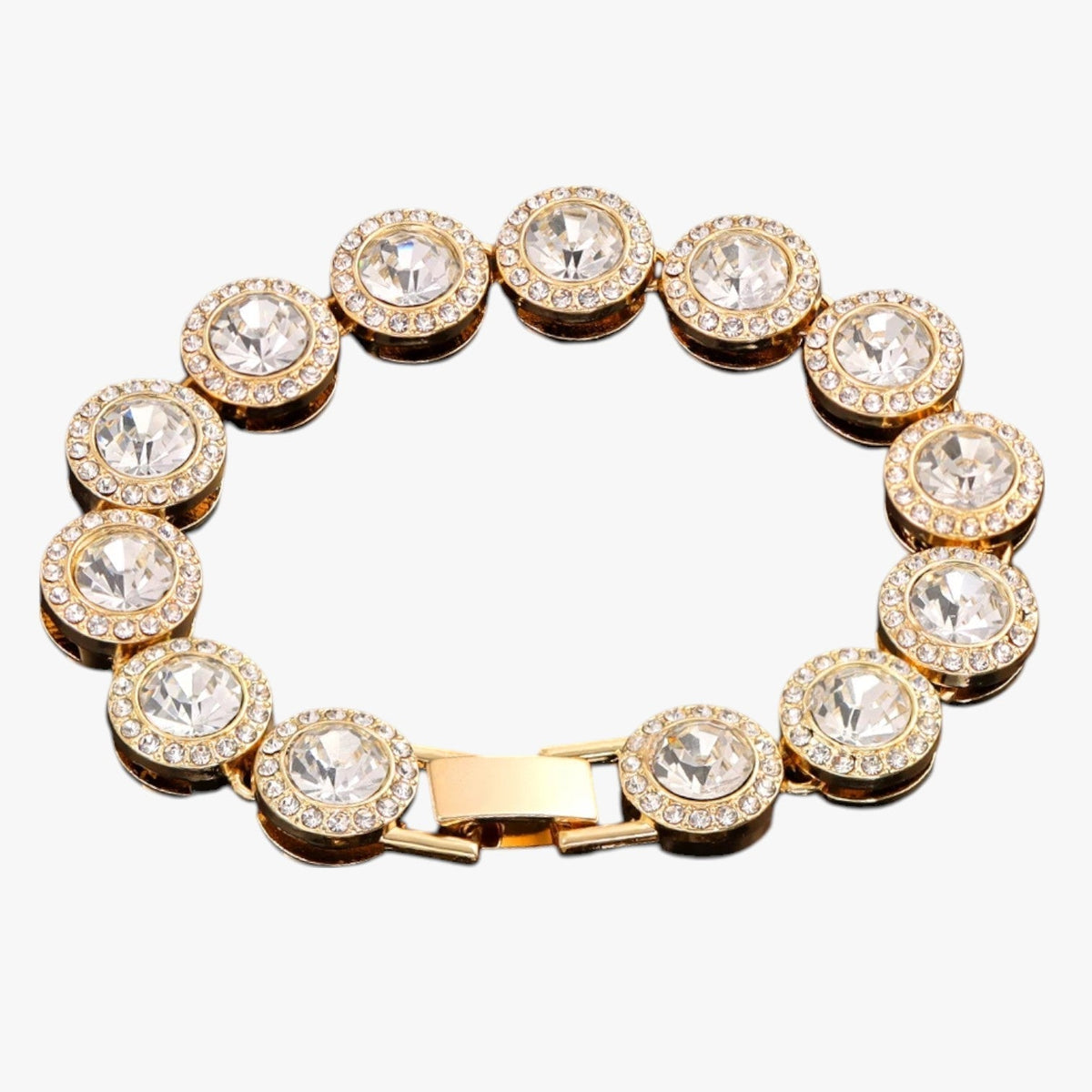 Emery | Tennisarmband mit Herz- und Kristallanhängern – Hip-Hop-Eleganz für jeden Anlass
