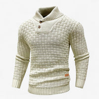 Nathan | Weicher dicker Strickpullover für Herren mit rundem Ausschnitt, kuschelig und wintertauglich