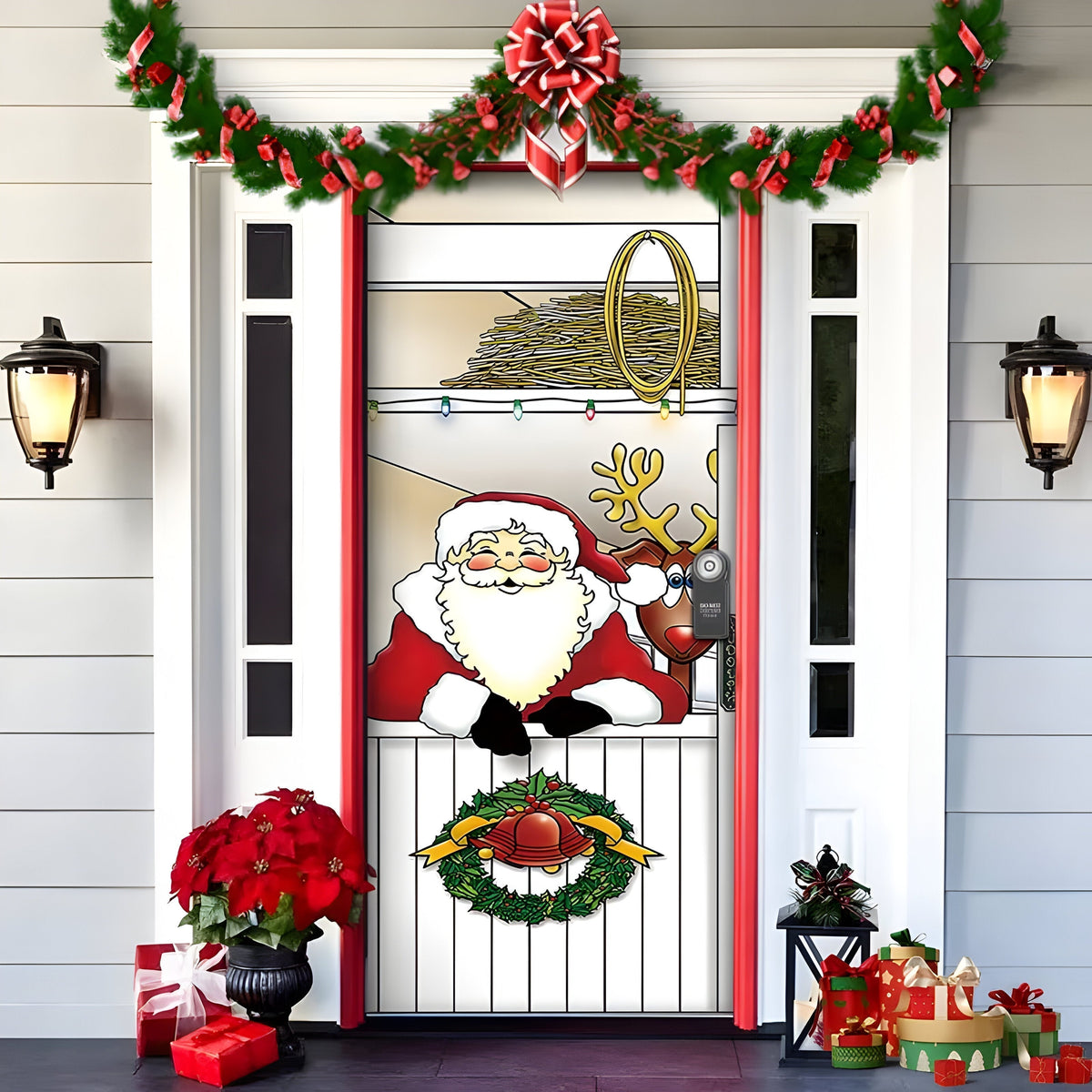 HolidayCheer | Polyester Weihnachts Hintergrundbanner - Schaffen Sie eine Festliche Atmosphäre für Ihre Dekorationen