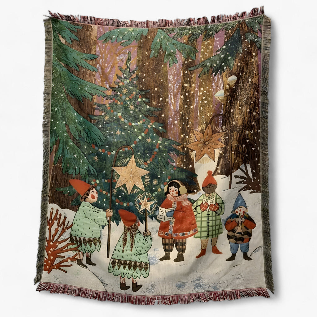 Nussknacker & Weihnachtsstern Decke - Kuscheliger und dekorativer Quilt für das Festliche Zuhause