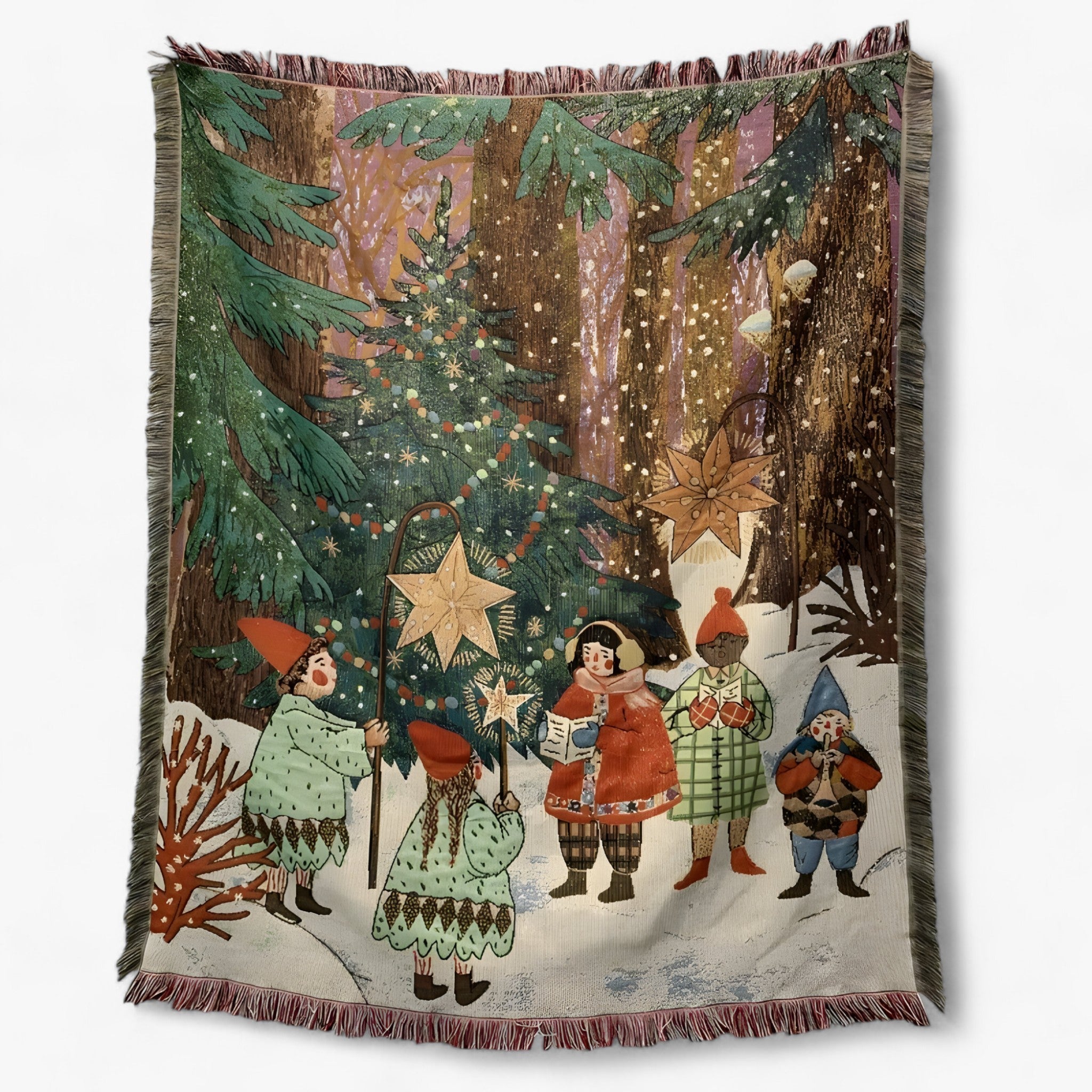 Nussknacker & Weihnachtsstern Decke - Kuscheliger und dekorativer Quilt für das Festliche Zuhause