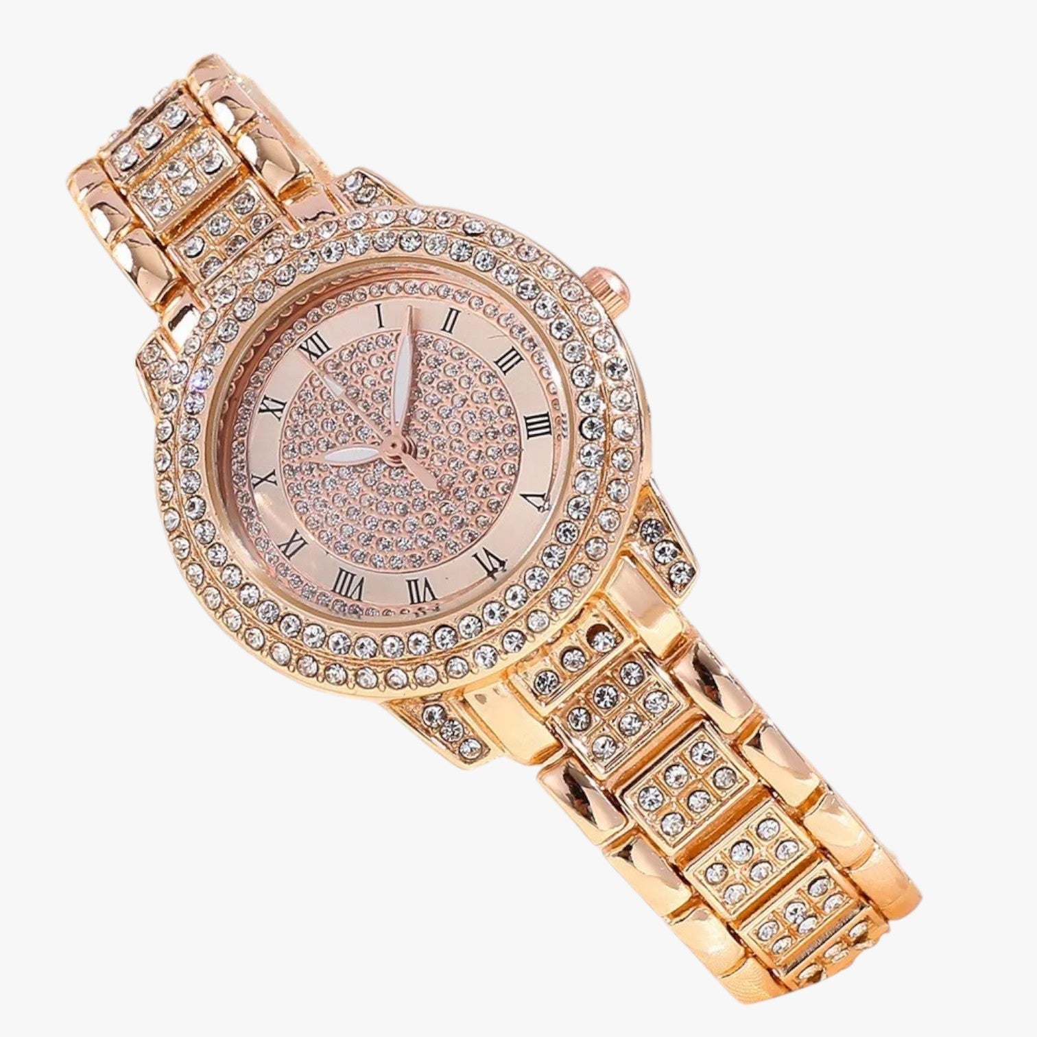 Evelynn | Elegante Damenarmbanduhr aus Stahl und Kristall