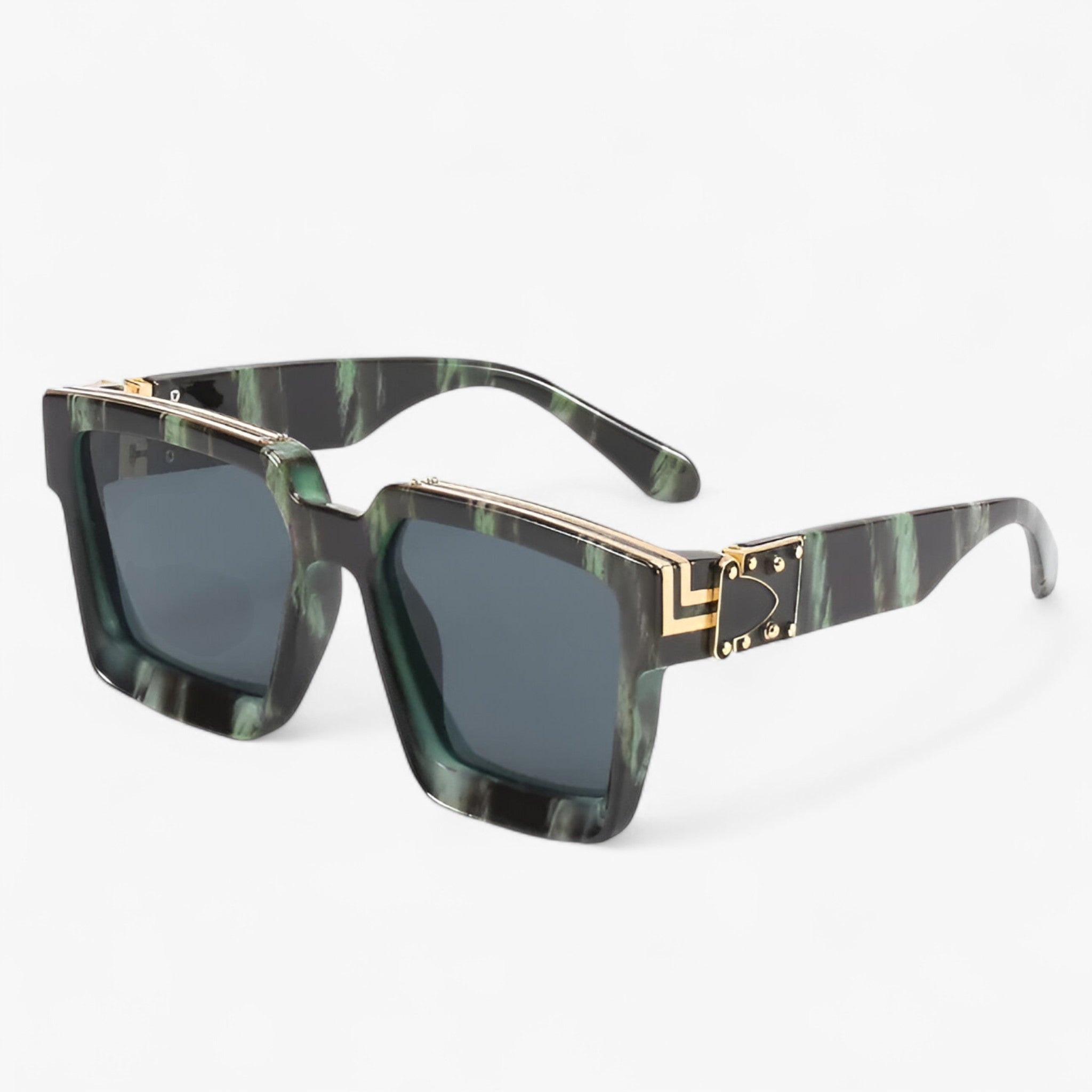 Manuel | Retro quadratische Sonnenbrille für Herren