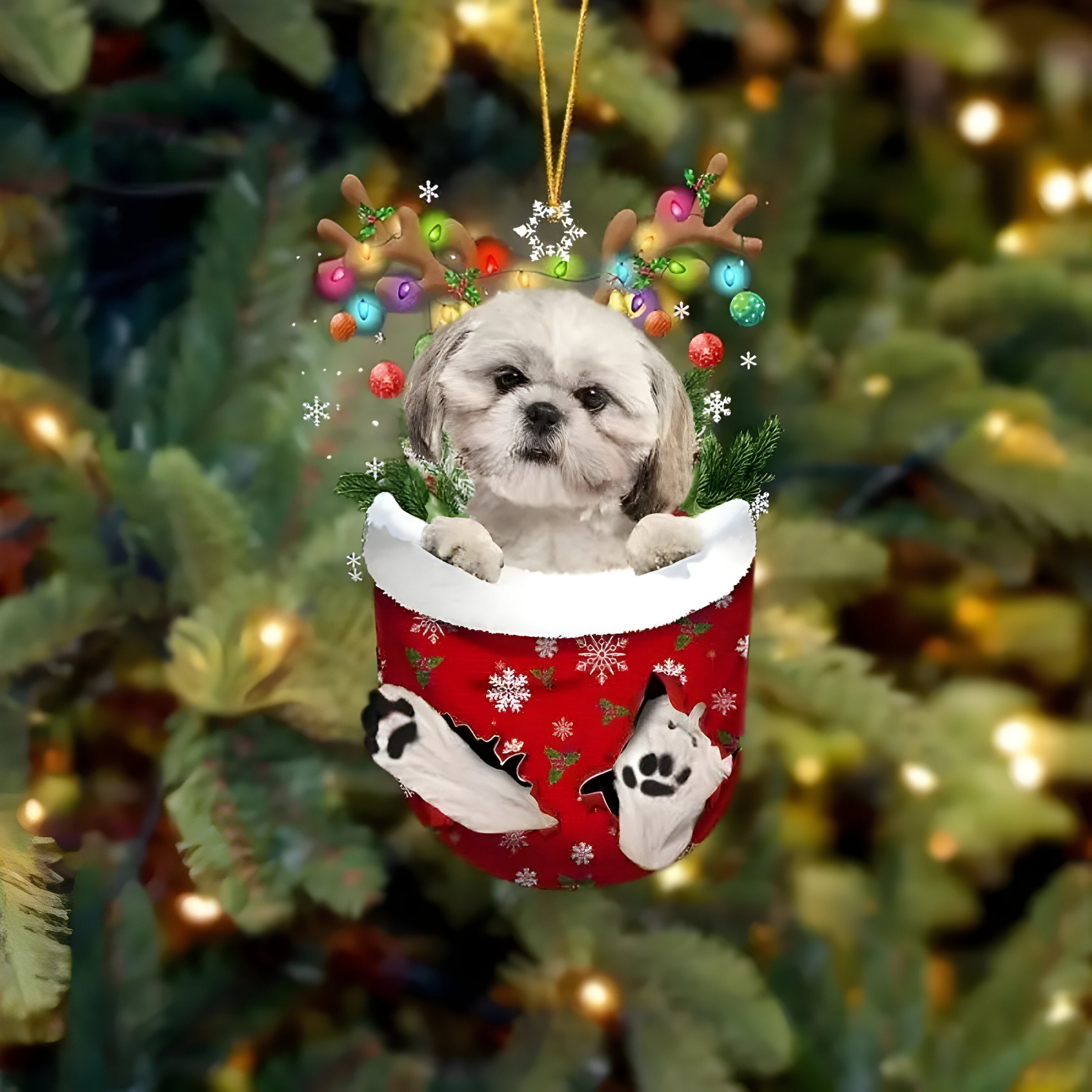 Hübsche Welpen-Dekoration | Weihnachtsbaum-Anhänger Welpe - Festlicher Charme und Geschenk für Hundeliebhaber