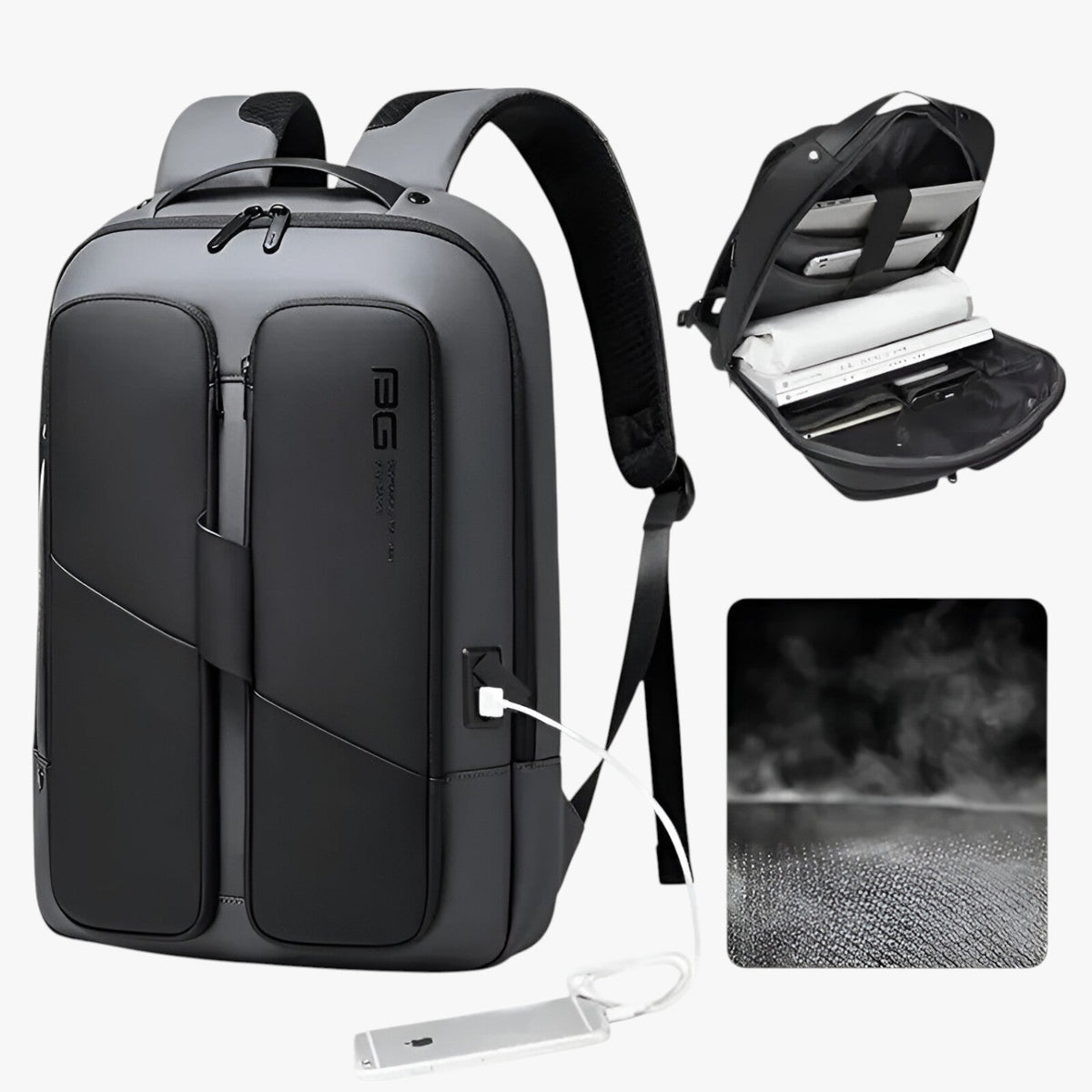 Damian | Wasserdichter Diebstahlschutz-Rucksack für Laptop