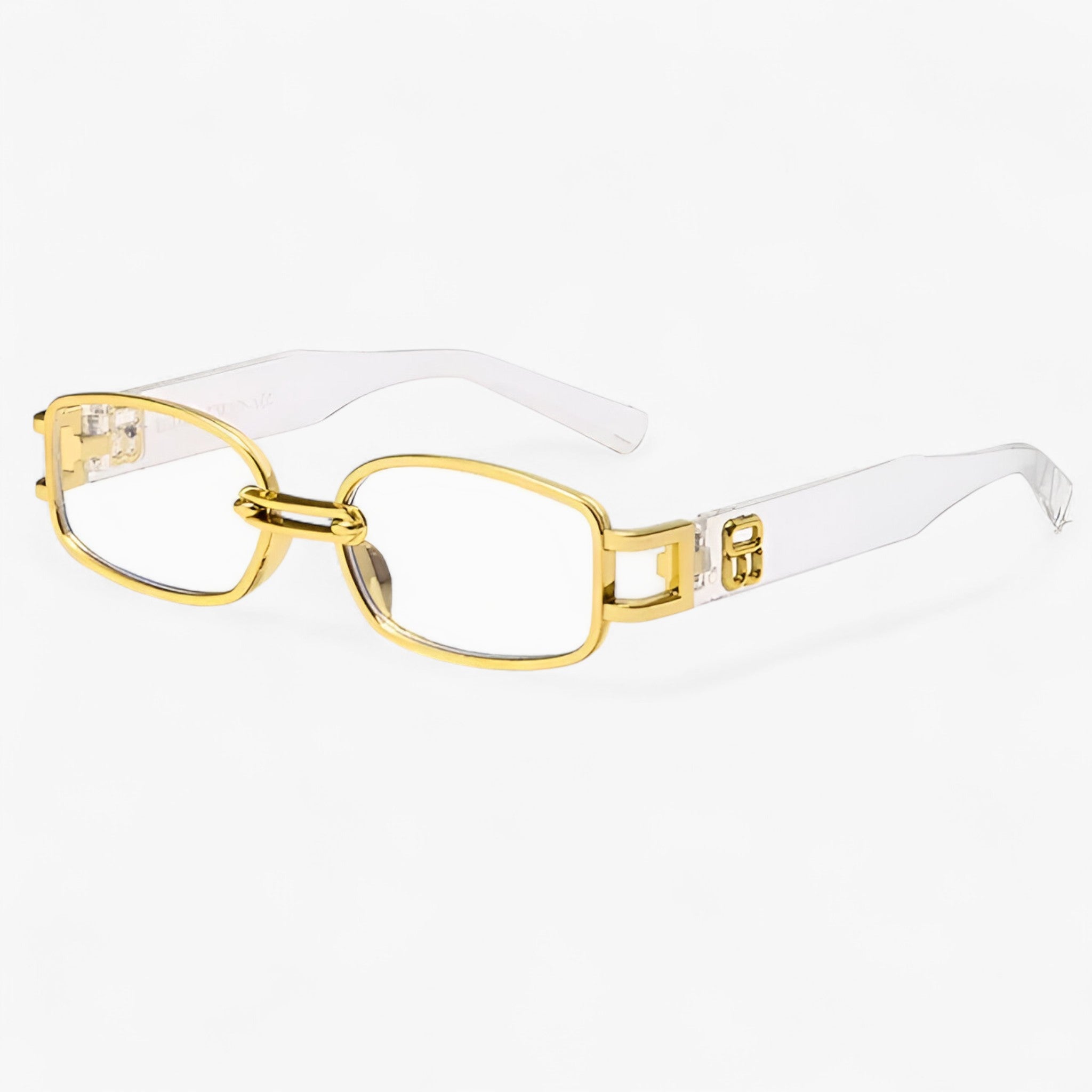 Dante | Lille rechteckige Sonnenbrille im Vintage-Punk-Stil