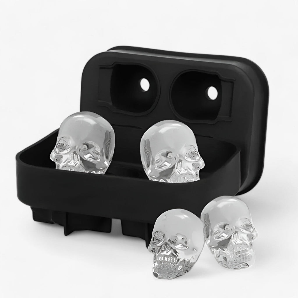3D Schädel Eiswürfelform mit Trichter für kreative Getränke und Cocktails