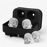 3D Schädel Eiswürfelform mit Trichter für kreative Getränke und Cocktails