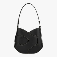 Skye | Leder-Schultertasche mit Flechtdetail