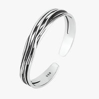 Natalia | Geflochtenes Silberarmband im Retro-Stil