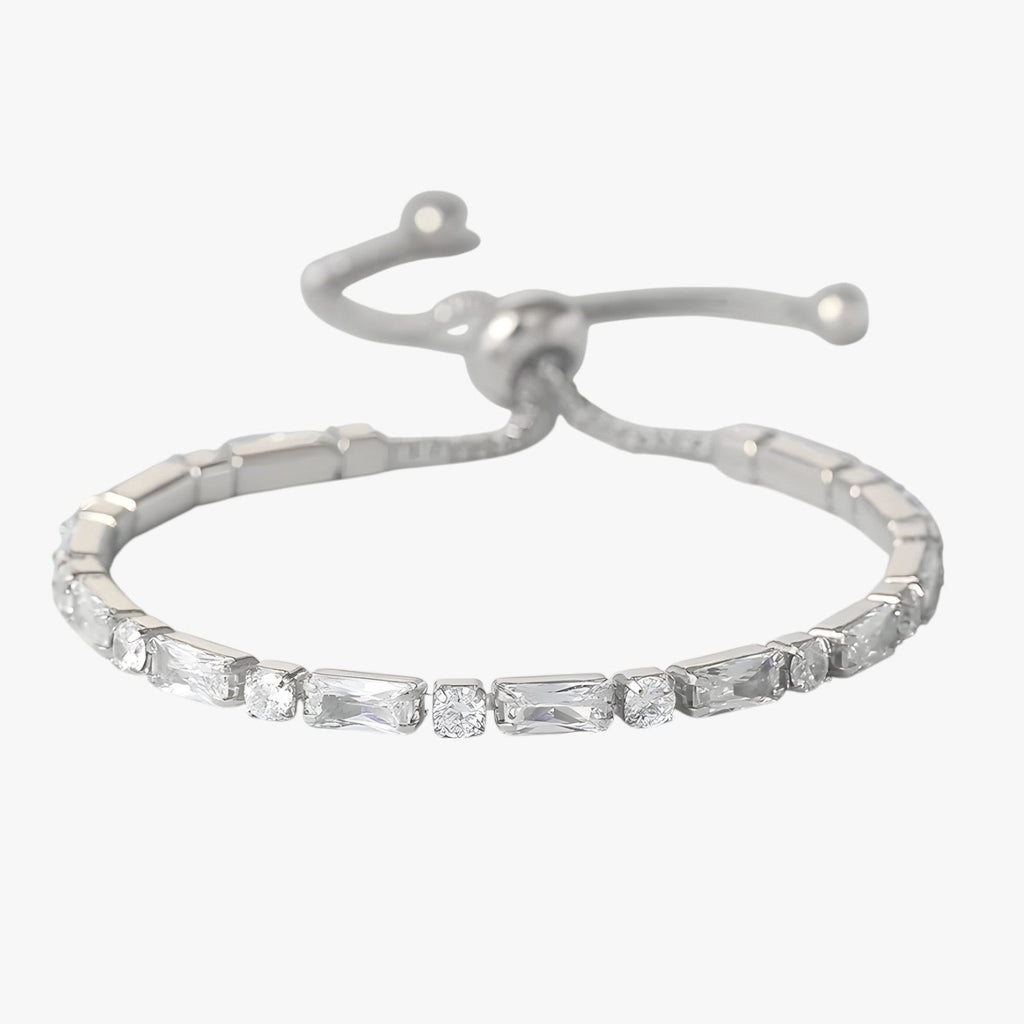 Valerie | Geometrisches Armband Roségold mit Zirkonia Elegantes Geschenk für Damen