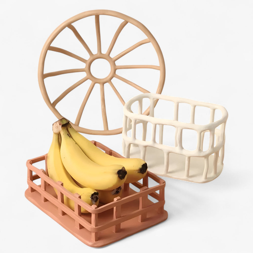 Artistische Fruchtschüssel aus Resin mit Elegantem Design