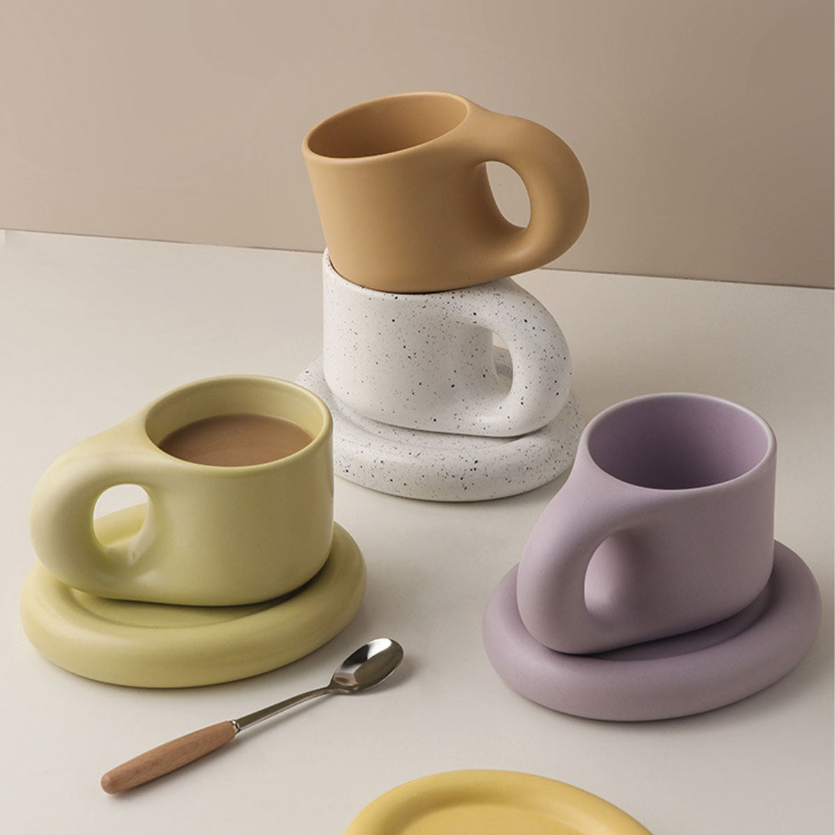 Robuster Keramik-Espressobecher | Stilvoll, Langlebig, Perfekt für Espresso