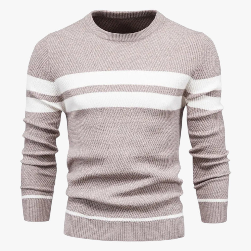 Adam | Eleganter Männer-Sommerpulli mit warmem, schlankem Schnitt und floraler Stil