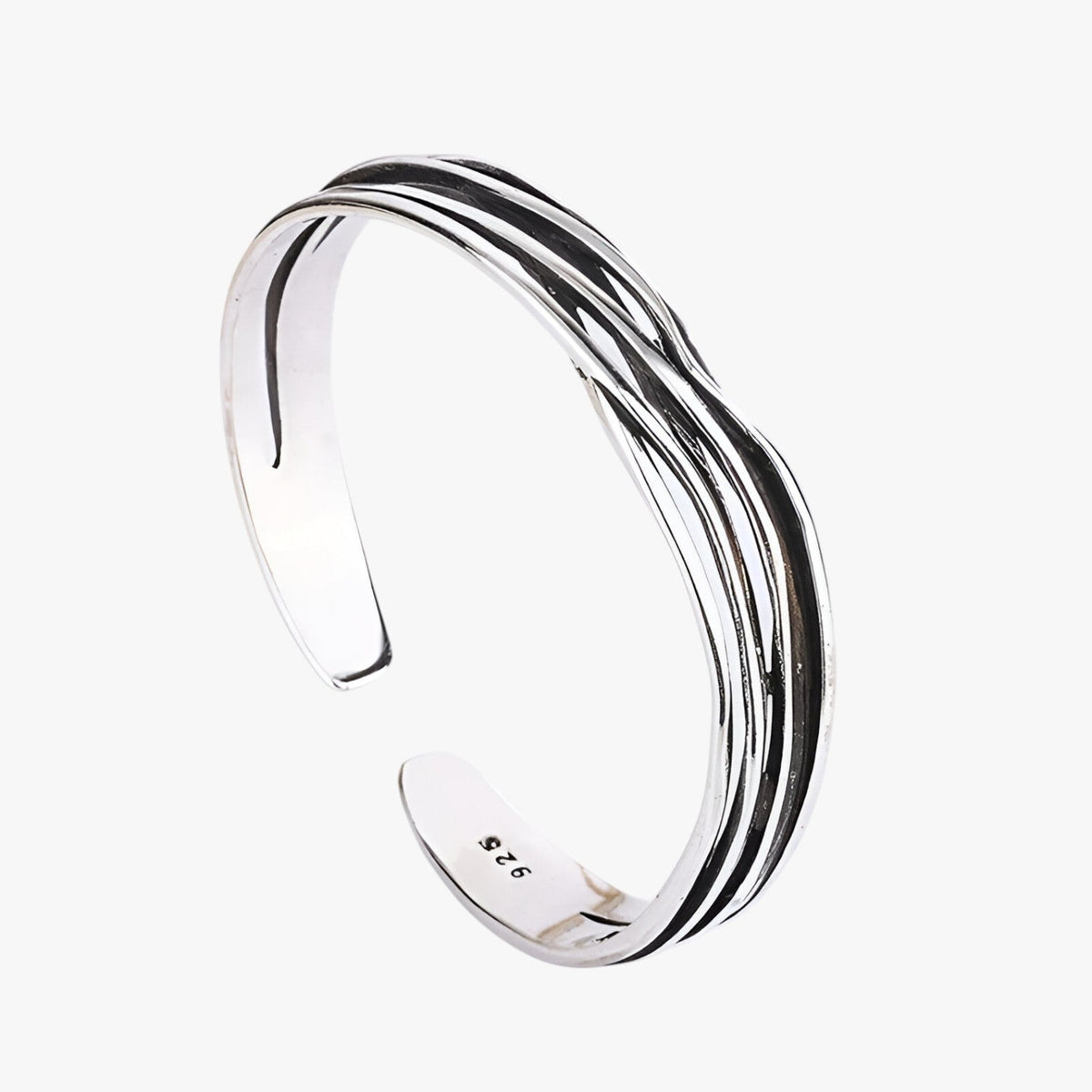 Natalia | Geflochtenes Silberarmband im Retro-Stil