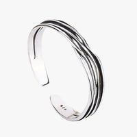 Natalia | Geflochtenes Silberarmband im Retro-Stil