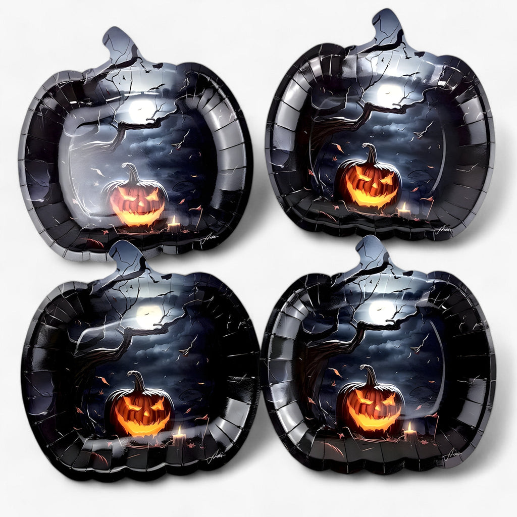 Trick or Treat Teller - Kürbis Teller für Halloween