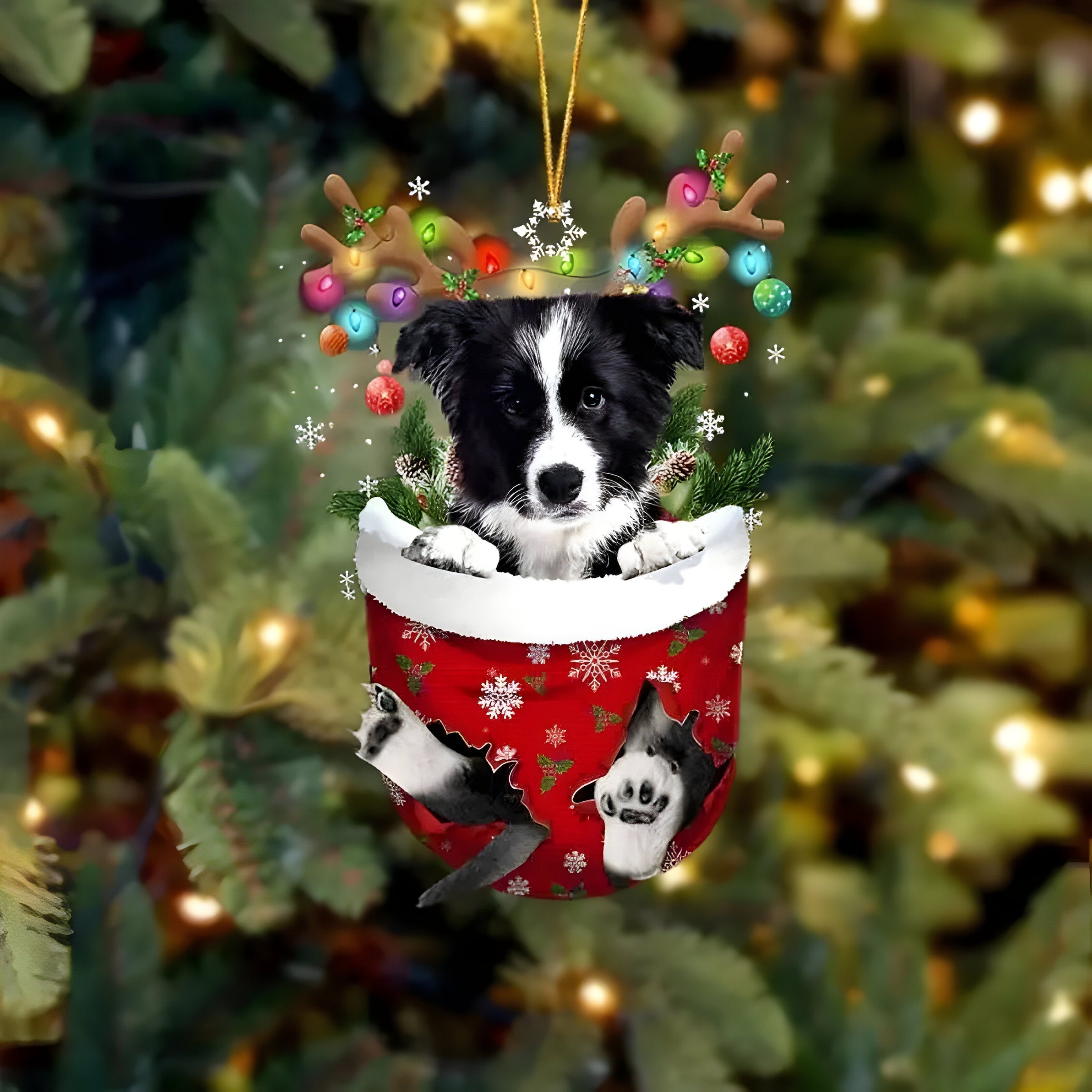 Hübsche Welpen-Dekoration | Weihnachtsbaum-Anhänger Welpe - Festlicher Charme und Geschenk für Hundeliebhaber