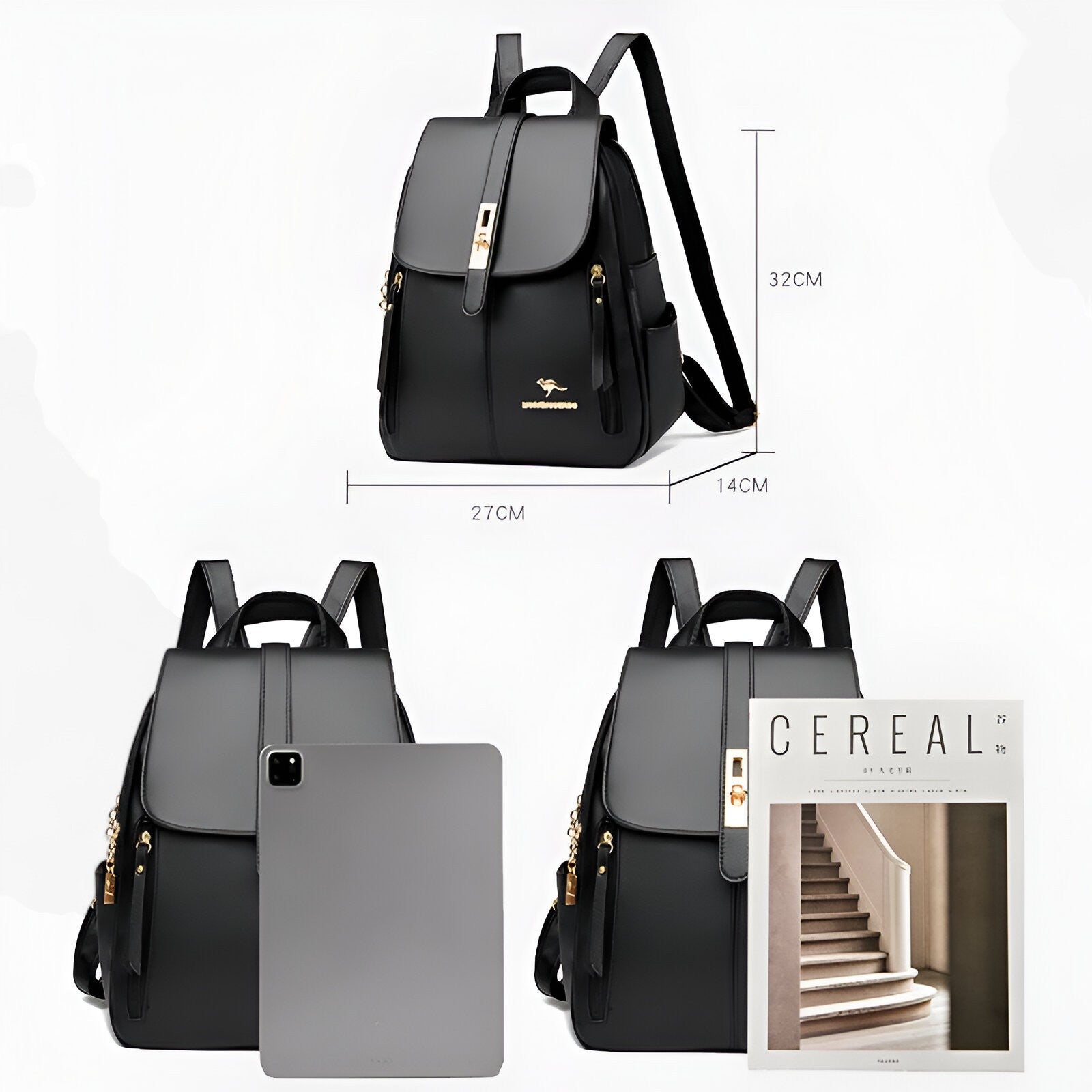 Eleganter Damen Leder Rucksack – Perfekt für Alltag & Reisen