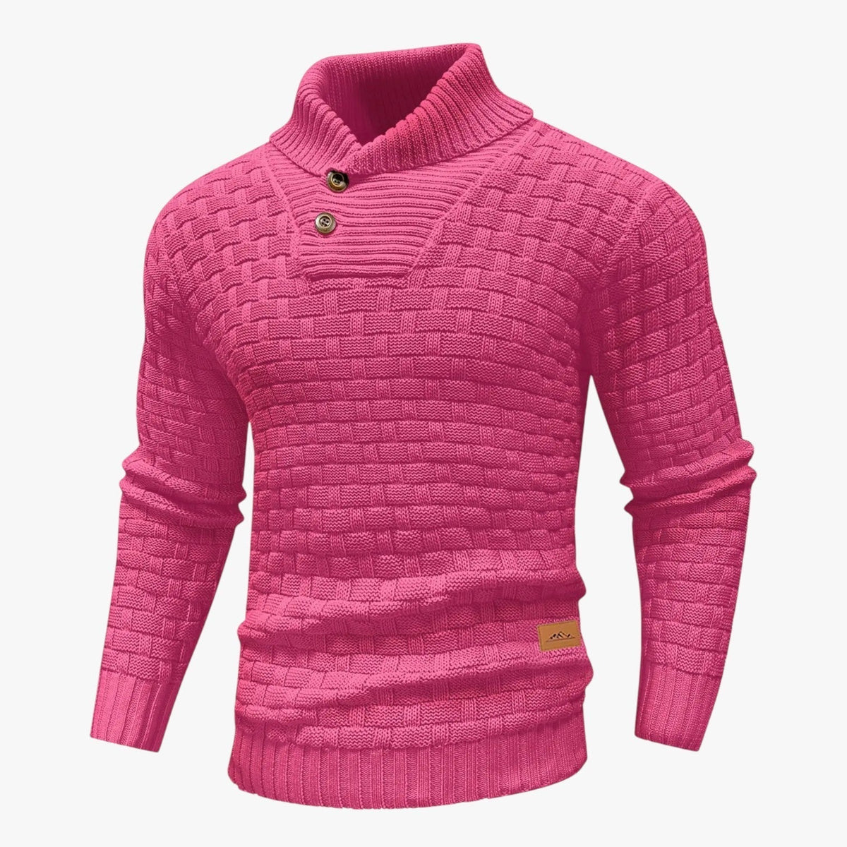 Nathan | Weicher dicker Strickpullover für Herren mit rundem Ausschnitt, kuschelig und wintertauglich
