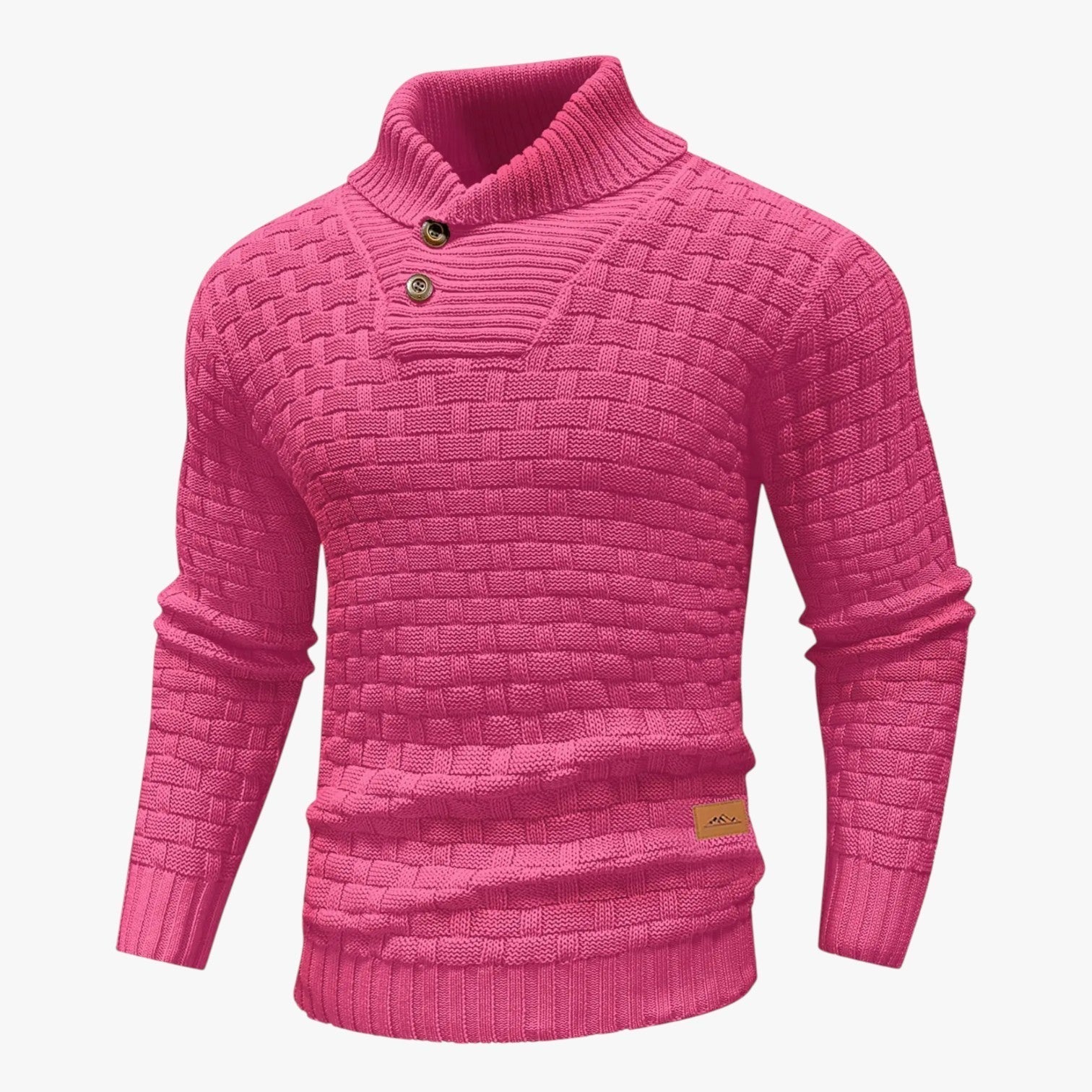 Nathan | Weicher dicker Strickpullover für Herren mit rundem Ausschnitt, kuschelig und wintertauglich