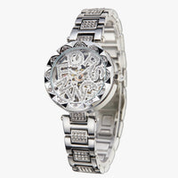 Ana | Luxusuhr für Damen 2025 Mechanische Eleganz aus Stahl und Diamanten 3D
