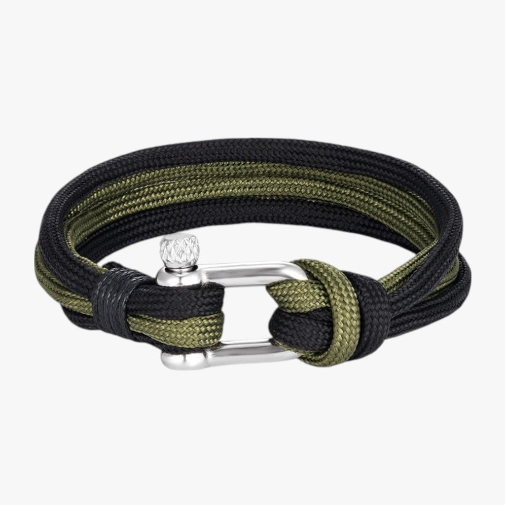 Tristan | Survival Paracord Armband mit Marinehaken