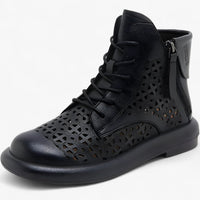 Clara | Durchbrochene Stiefeletten aus echtem Leder mit Stil