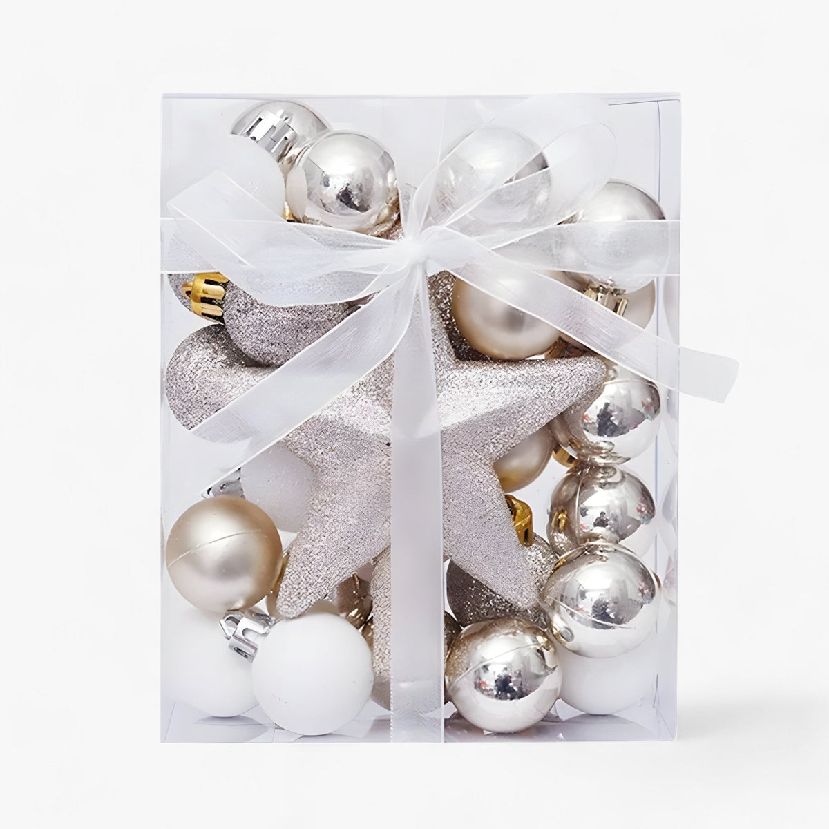 Set aus 30 Weihnachtsdekorationen - Verwandeln Sie Ihren Baum mit festlicher Eleganz