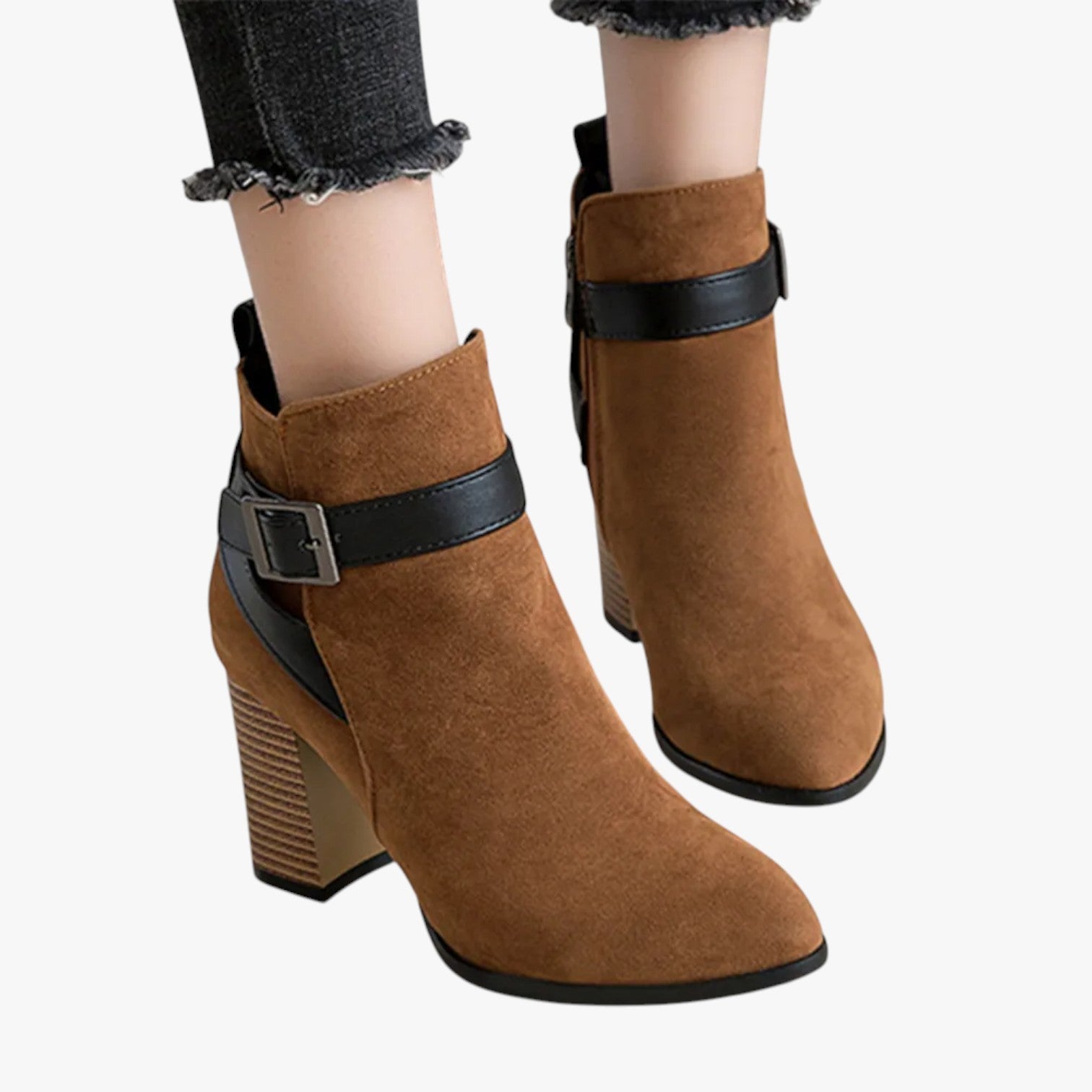 Eberta | Damenhöhere Bügelschuh mit Schnalle – Eleganz und Komfort für Herbst/Winter
