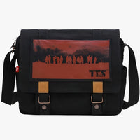 Ethan | Große Vintage-Leinenslingtasche