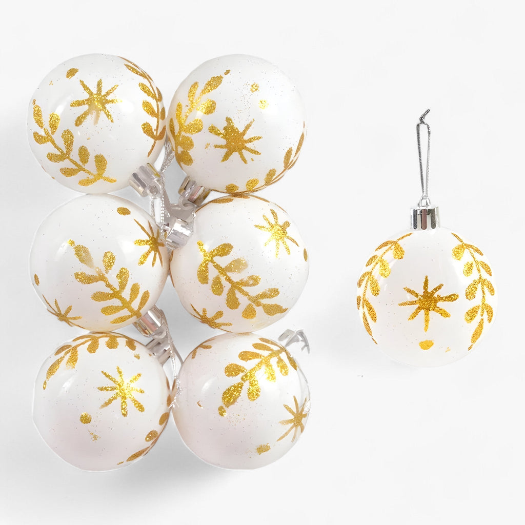 Weihnachten | 6 Stück Weihnachtskugeln – ideale Dekorationen für den Baum