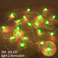 TwinkleLights | LED Lichterschlauch 20LED - Beleuchten Sie Ihre Feste mit dem Weihnachtsmann und Schneeflocken