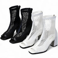Elena | Sommerschuhe mit atmungsaktivem Plateau aus Netz