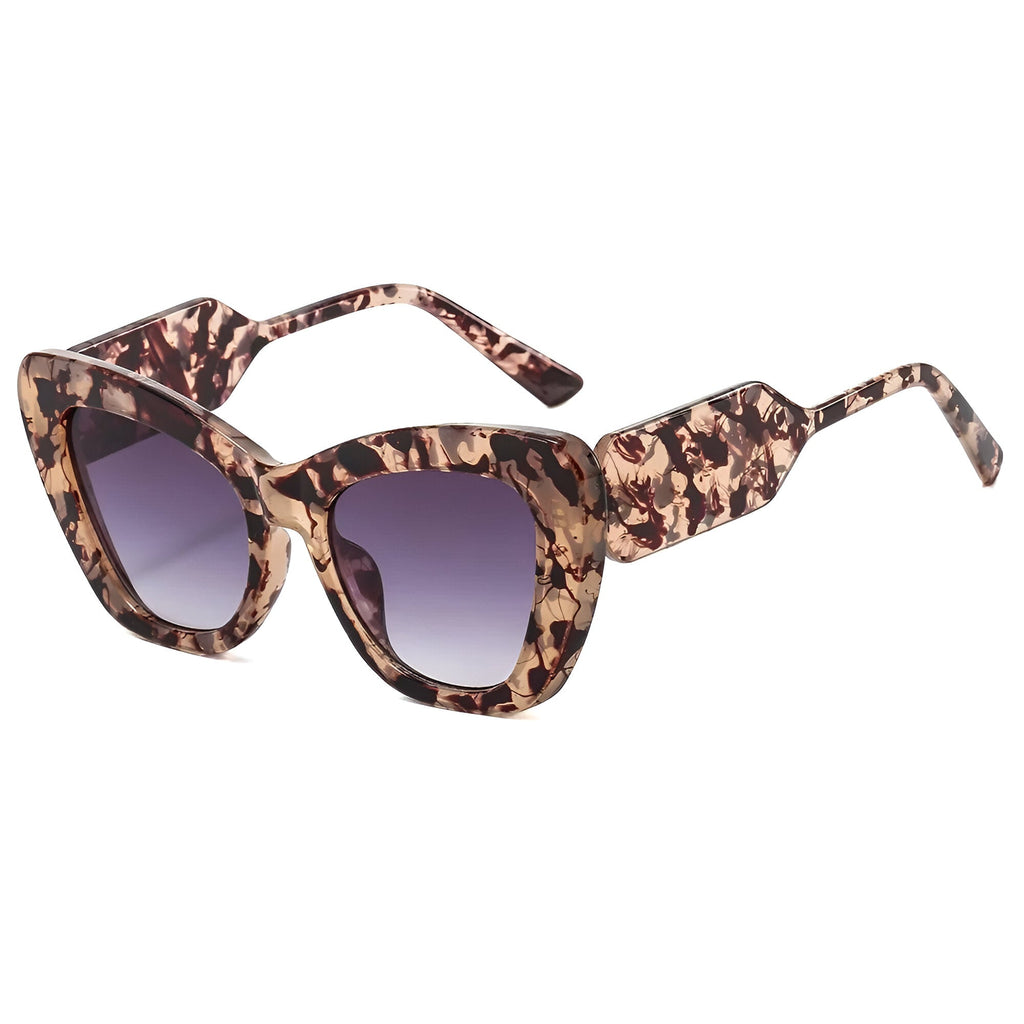 Melanie | Übergroße Katzenaugen-Sonnenbrille mit UV400-Schutz